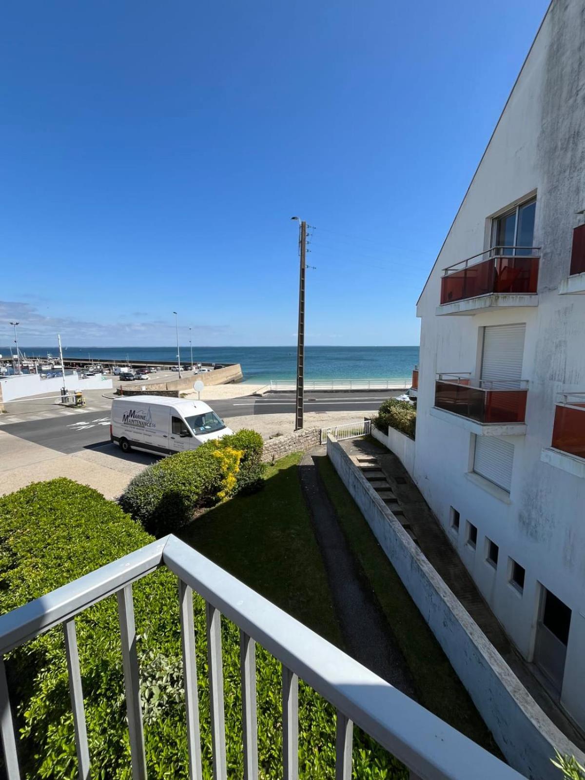 Maryland Vue Mer Port Haliguen Plage Du Porigo 基伯龙 外观 照片